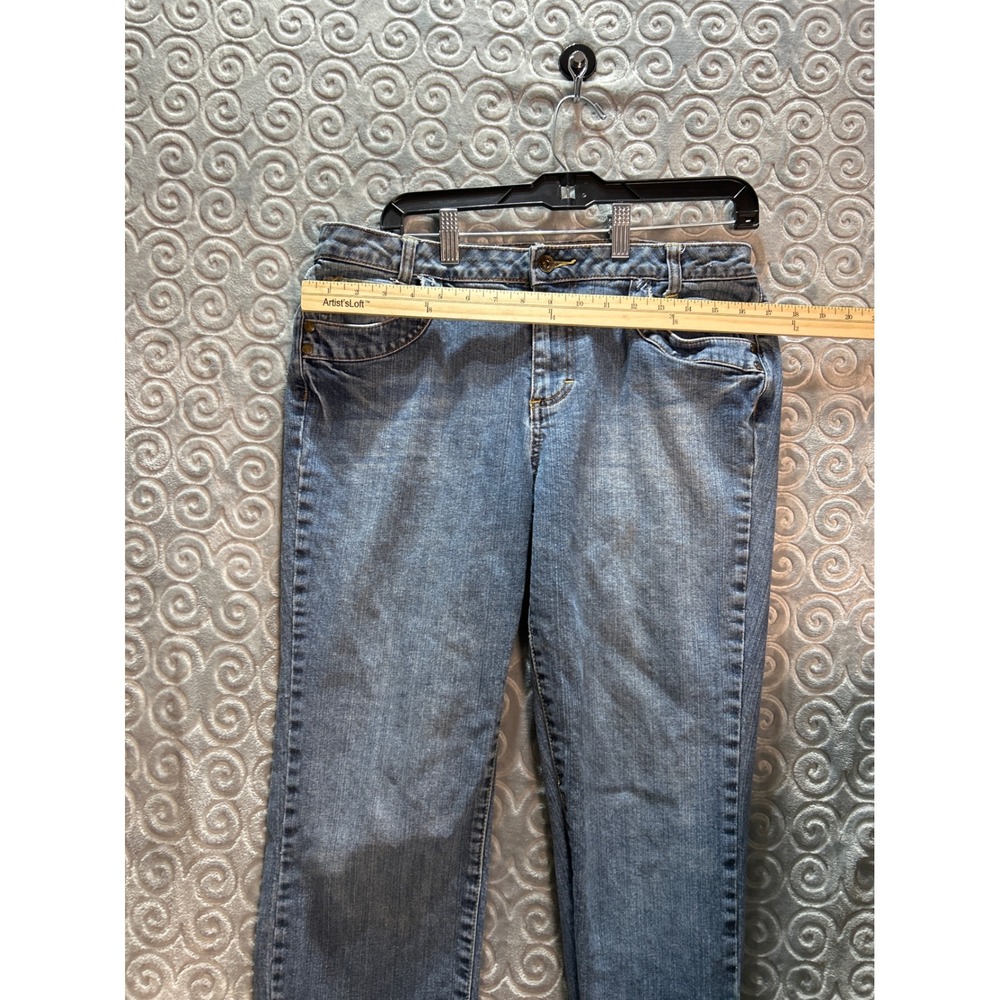 ANA A New Approach Womens Blue Wash Denim Jeans‎ Size 14 Straight Leg - Picture 4 of 6
